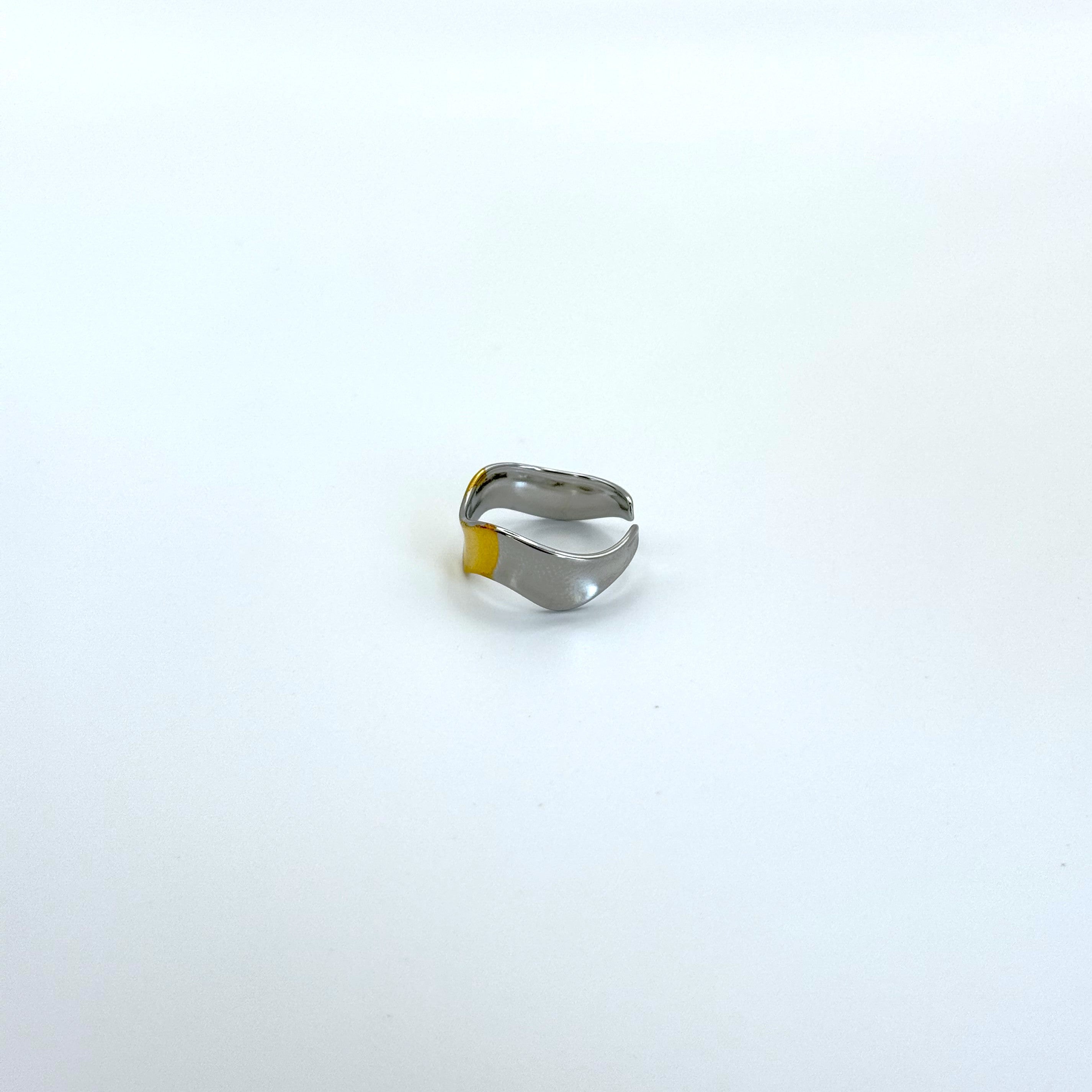 Δαχτυλίδι Ατσάλινο Μικρό Δίχρωμο