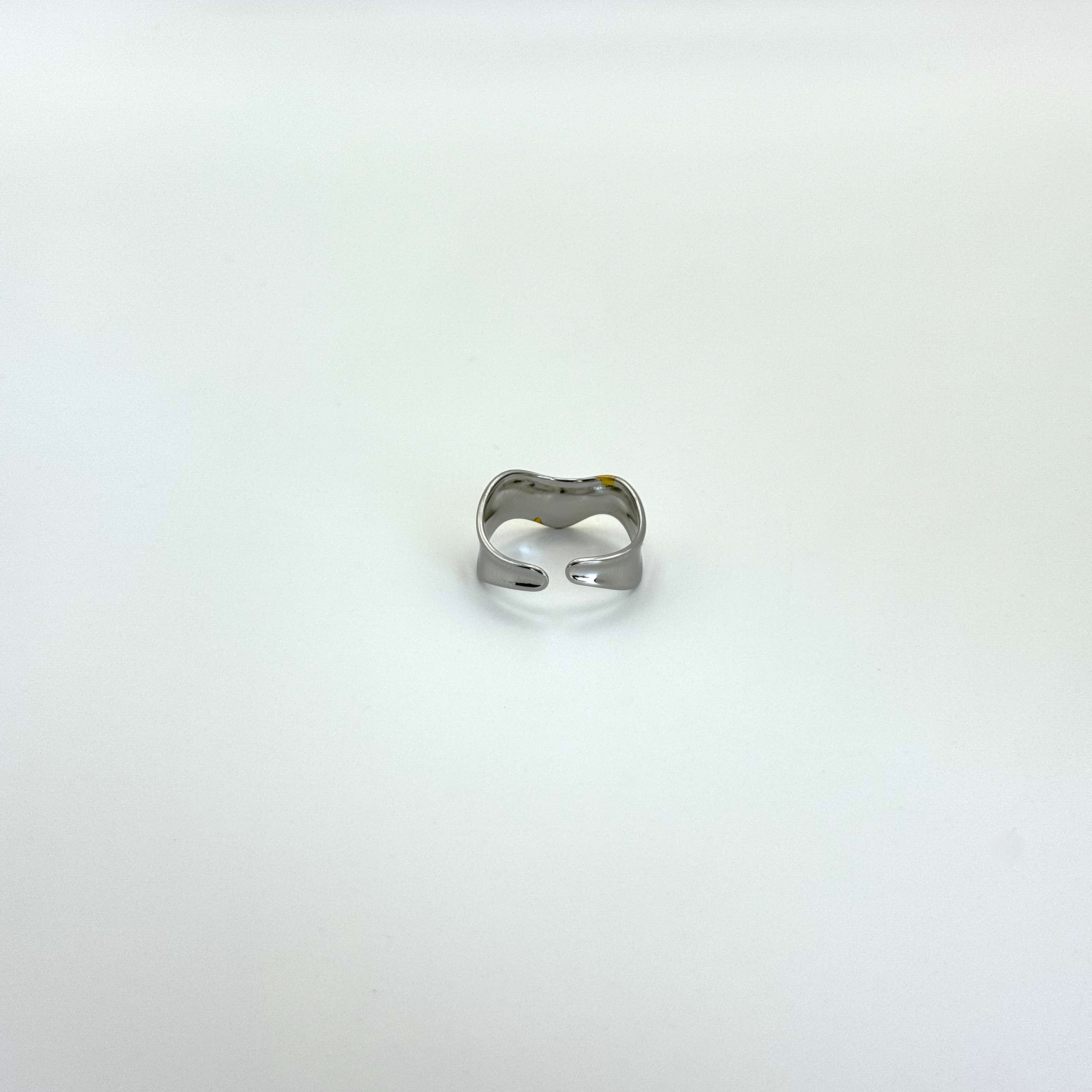 Δαχτυλίδι Ατσάλινο Μικρό Δίχρωμο