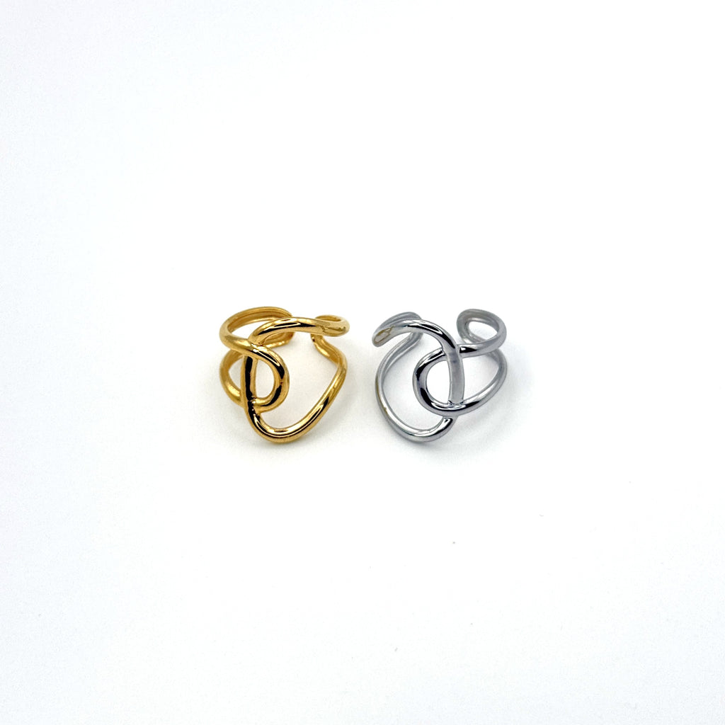 Δαχτυλίδι Ατσάλινο Σχέδιο Κόμπος