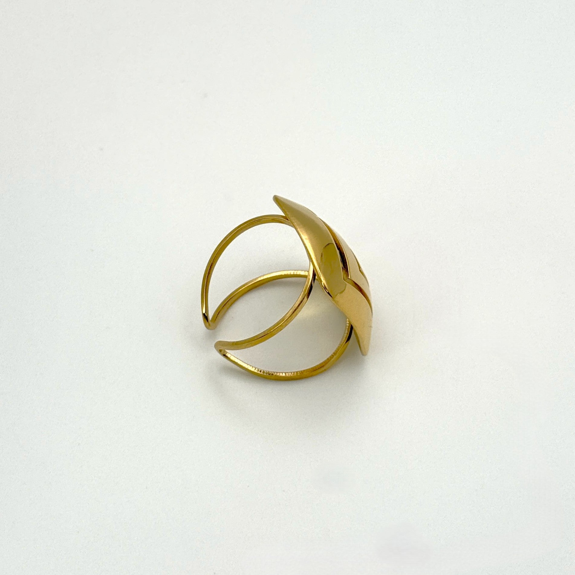 Δαχτυλίδι Ατσάλινο Φαρδύ Γεωμετρικό Σχέδιο