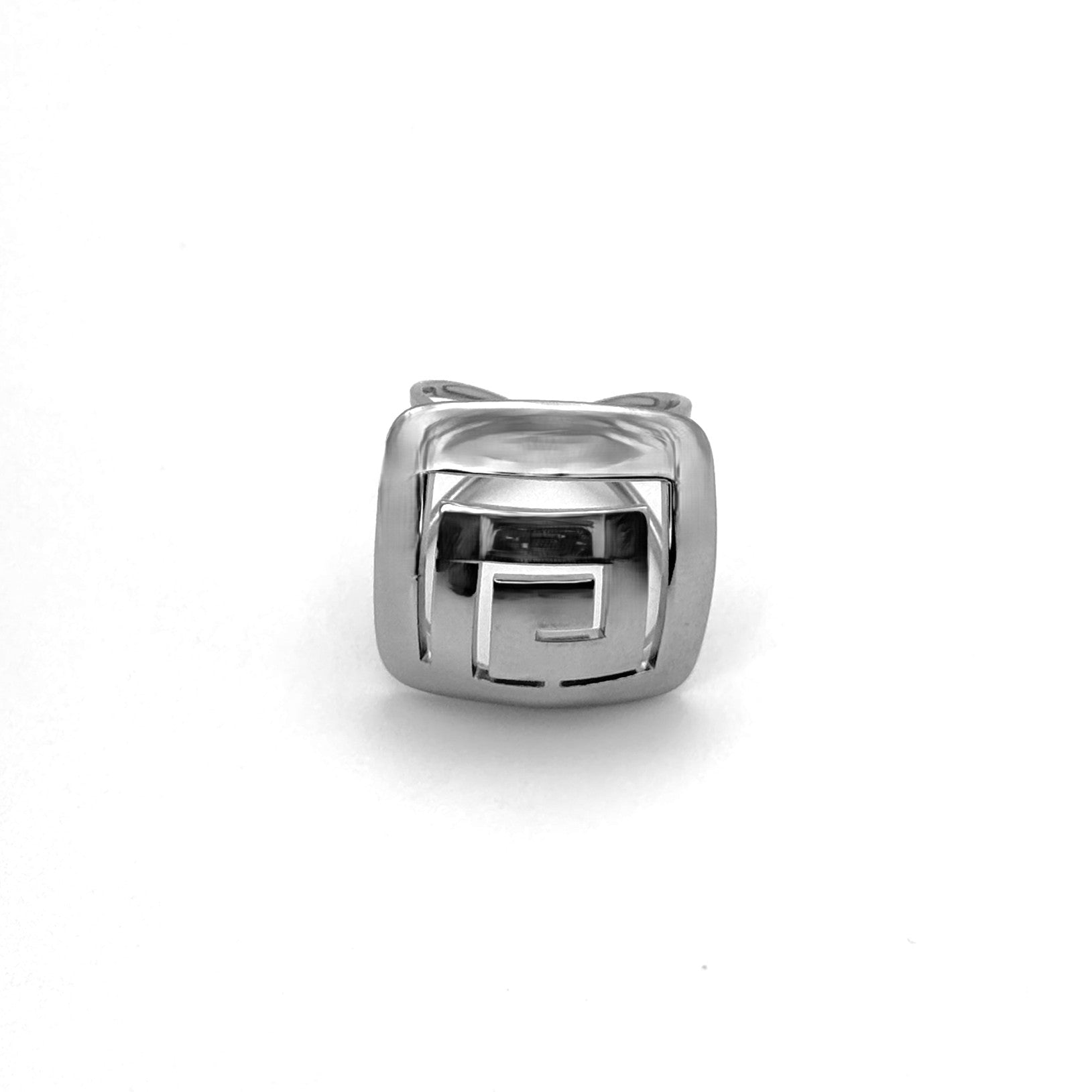 Δαχτυλίδι Ατσάλινο Φαρδύ Γεωμετρικό Σχέδιο