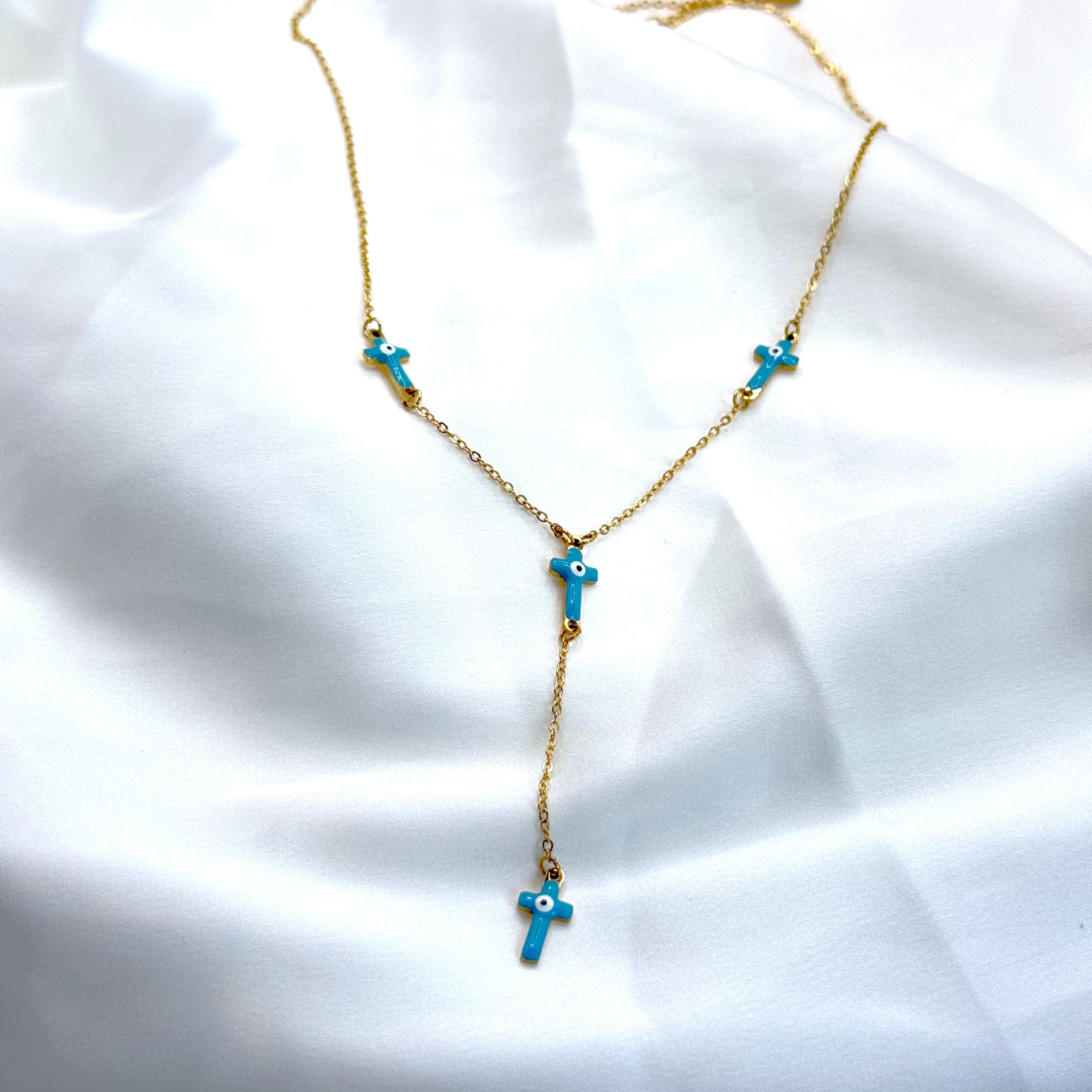 Κολιέ Με Σταυρουδάκια Γραβάτα