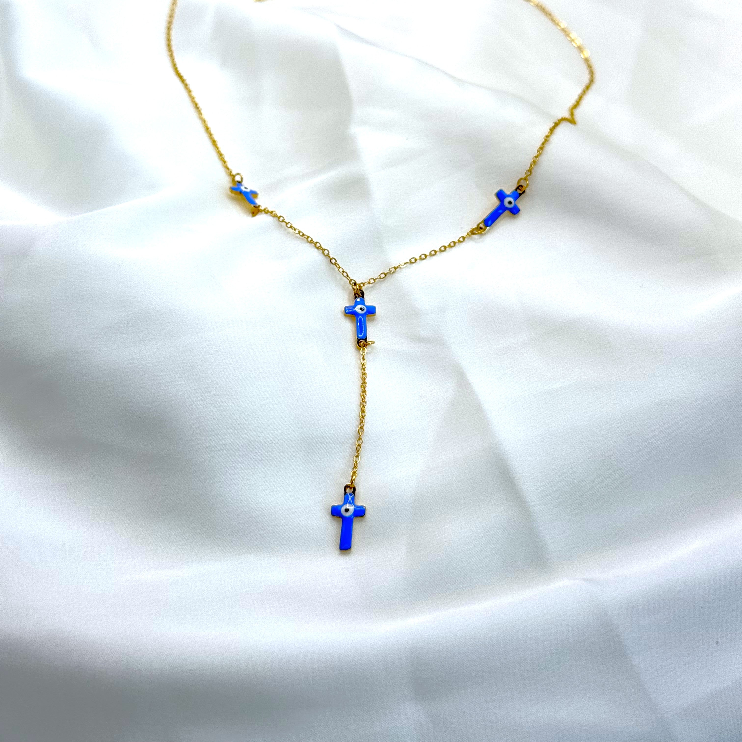 Κολιέ Με Σταυρουδάκια Γραβάτα