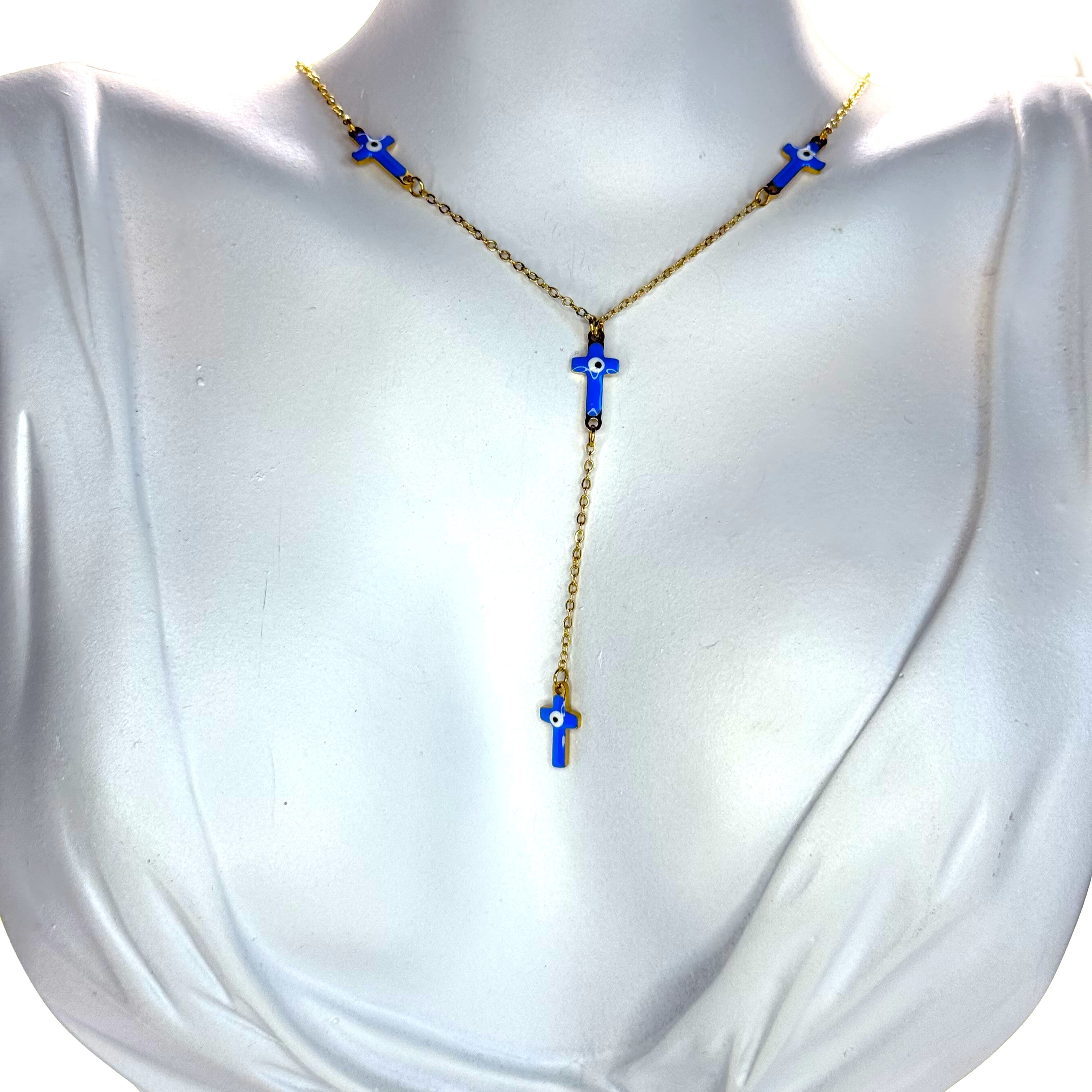 Κολιέ Με Σταυρουδάκια Γραβάτα