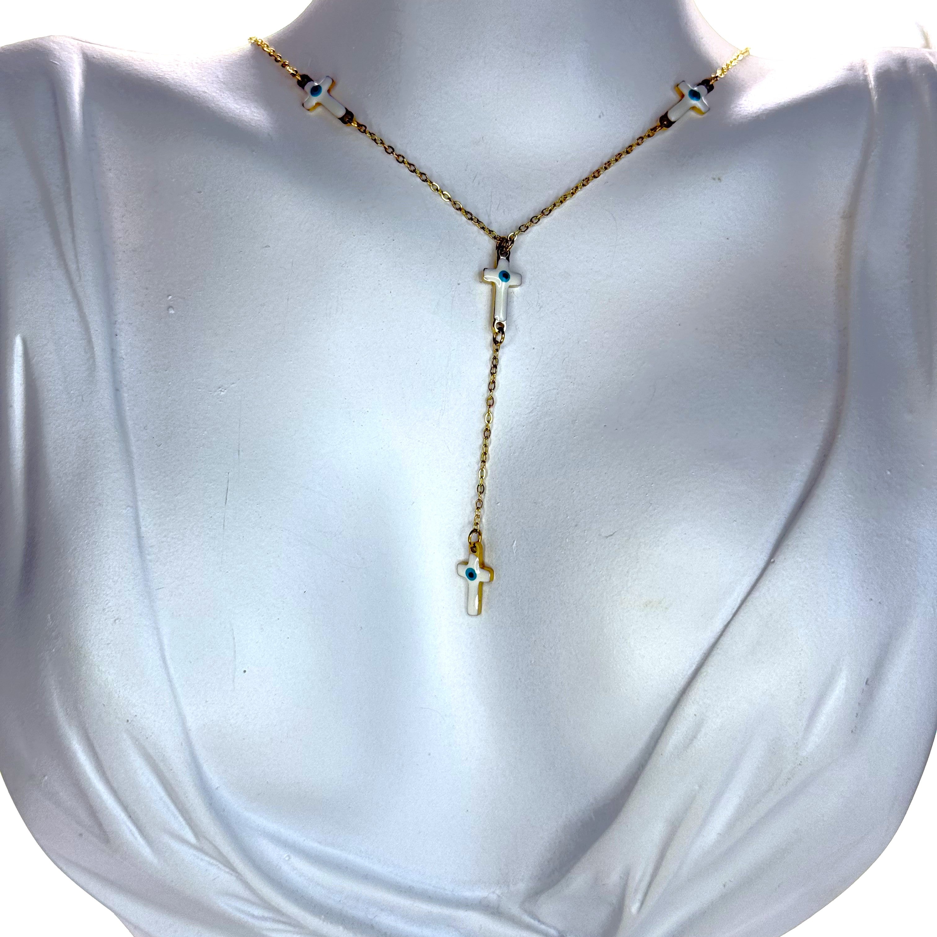 Κολιέ Με Σταυρουδάκια Γραβάτα