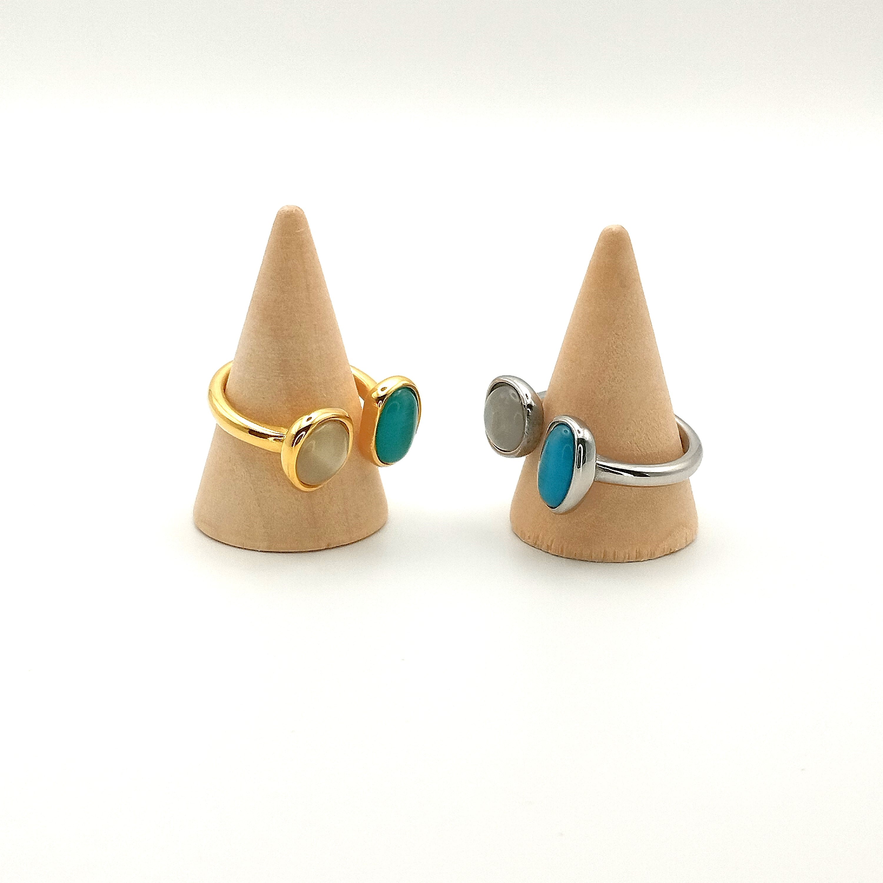 Δαχτυλίδι με δύο πέτρες